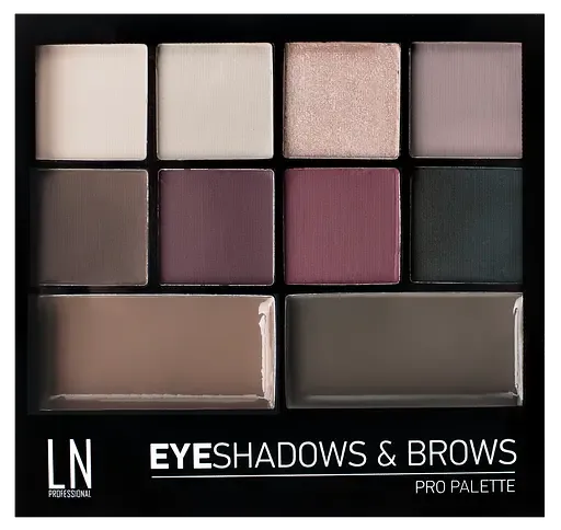 Палетка для макіяжу очей LN Professional Eyeshadows&Brows Pro Palette Kit, відтінок