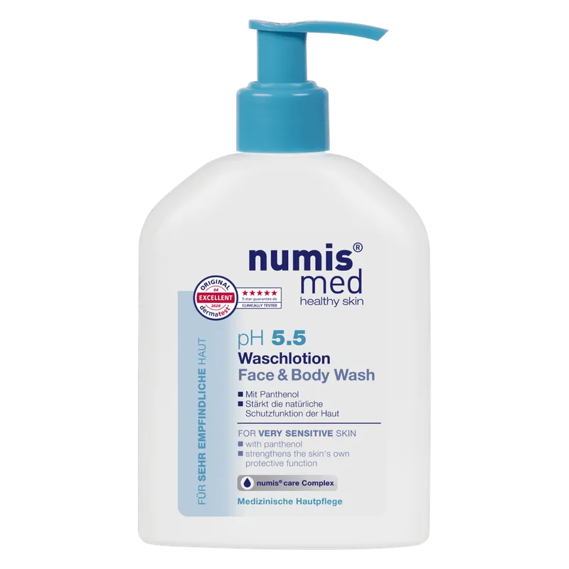 Гель Numis Med (Нуміс Мед) для обличчя та тіла для чутливої шкіри pH 5,5 очищуючий, 200 мл