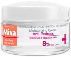 Mixa Anti-Redness Moisturizing Cream 8% Soothing Cold Cream Зволожуючий крем для чутливої ​​шкіри обличчя 50ml (701467-1788)