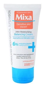 MIXA 24 HR Moisturising легкий увлажняющий крем для нормальної та змішаної шкіри (50 мл)
