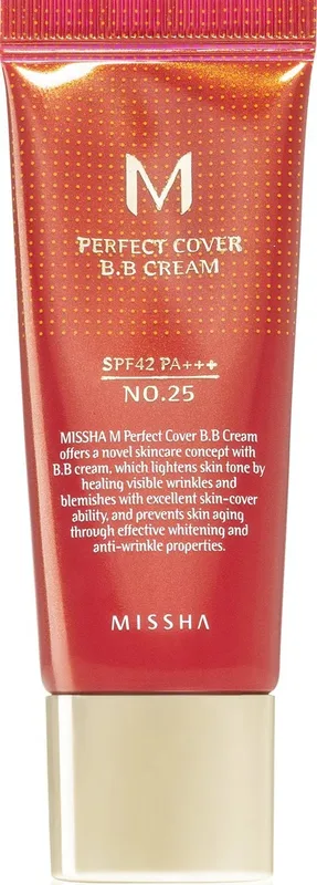 BB-крем для обличчя MISSHA Perfect Cover M теплий беж № 25, 50 мл