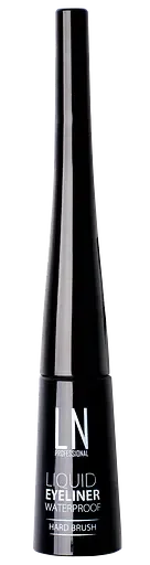 Рідка підводка для очей LN Professional Liquid Waterproof Eyeliner Hard Brush, тверда пензлик, відтінок 01, 3,5 мл
