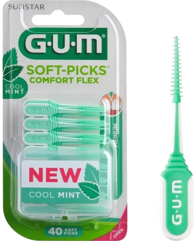 Набір міжзубних щіток GUM Soft Picks Comfort Flex Mint 40