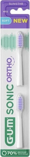 Змінна голівка для зубної щітки GUM Sonic Ortho