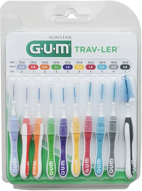 Набір міжзубних щіток GUM Trav-Ler в асортименті 10 шт.