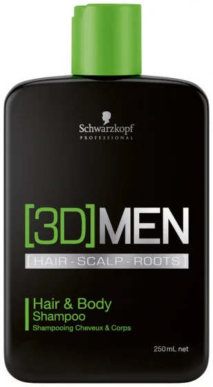 Schwarzkopf Professional 3D Men Hair & Body Shampoo - Шампунь для