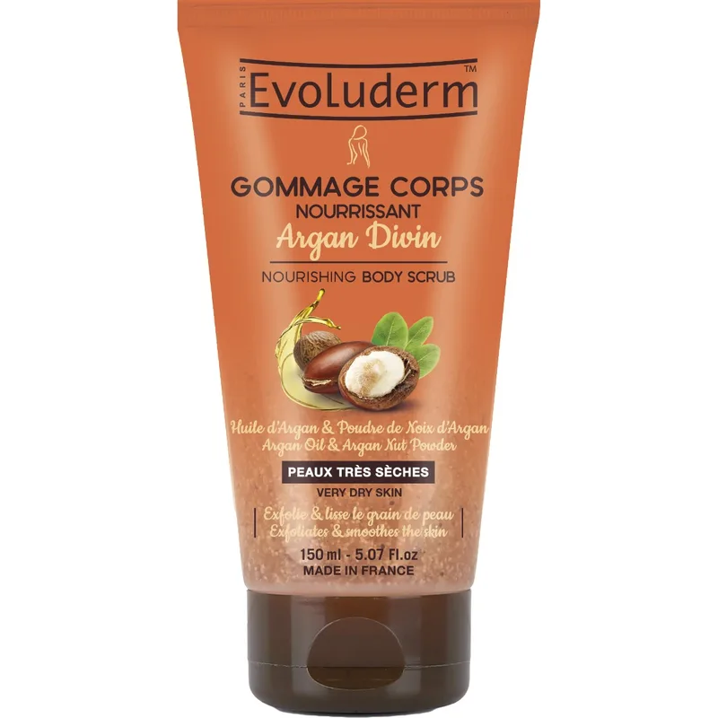 Скраб Evoluderm (Еволюдерм) для дуже сухої шкіри тіла живільний з аргановою олією 150 мл