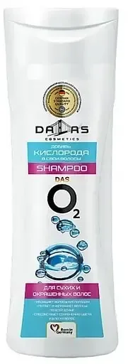 Шампунь Dalas das O2 для сухого та фарбованого волосся, 300 мл (723833)