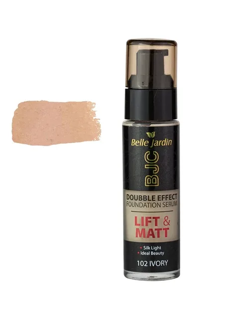 Тональний крем Lift & Matt Double Effect Fundation serum №102 слонова кістка 30 мл Belle Jardin (297000989)