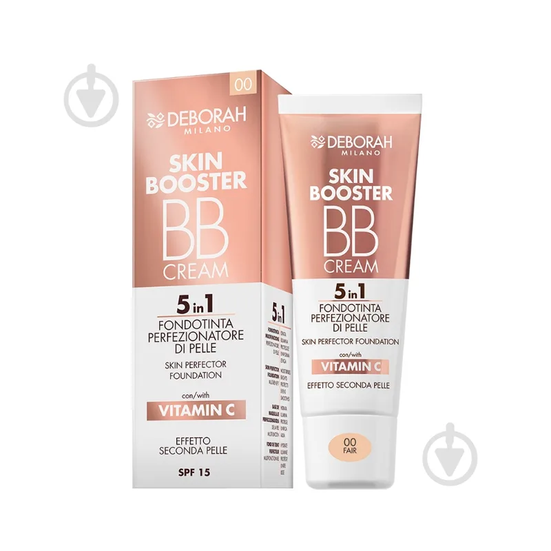 Тональна основа DEBORAH Skin Booster BB Cream SKIN BOOSTER BB CREAM 5 в 1 00 Fair 30 мл
