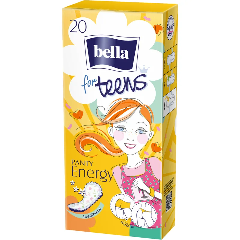 Прокладки щоденні жіночі BELLA (Бела) For Teens Energy deo (Фо тинс Енерджі део) 20 шт