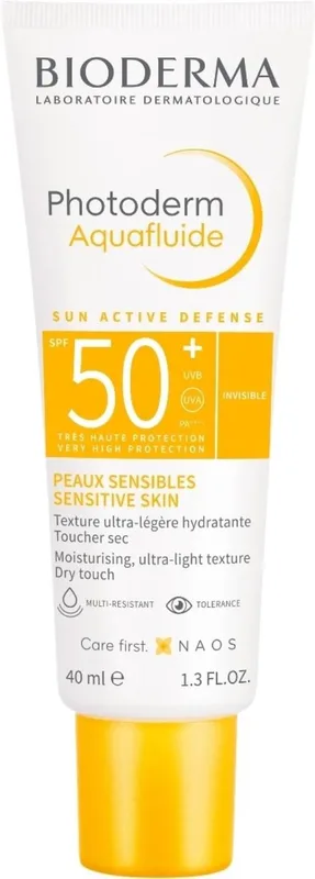 Сонцезахисний тональний флюїд Bioderma Photoderm Aquafluide SPF50+ (light)