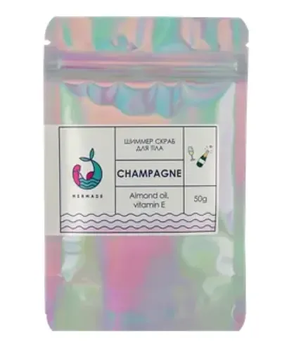 Шиммер-скраб для тіла Mermade Champagne, 100 г (MRS0004M)