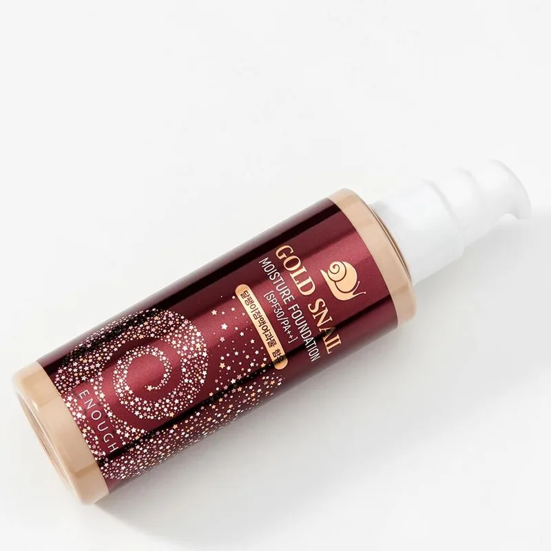 Тональний крем омолоджувальний із муцином равлика Enough Gold snail moisture foundation 100 мл №21 Натуральний бежевий (1487485525)