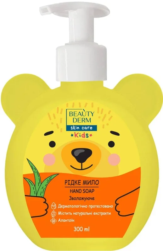 Рідке мило BEAUTYDERM Kids з екстрактом алое 300 мл