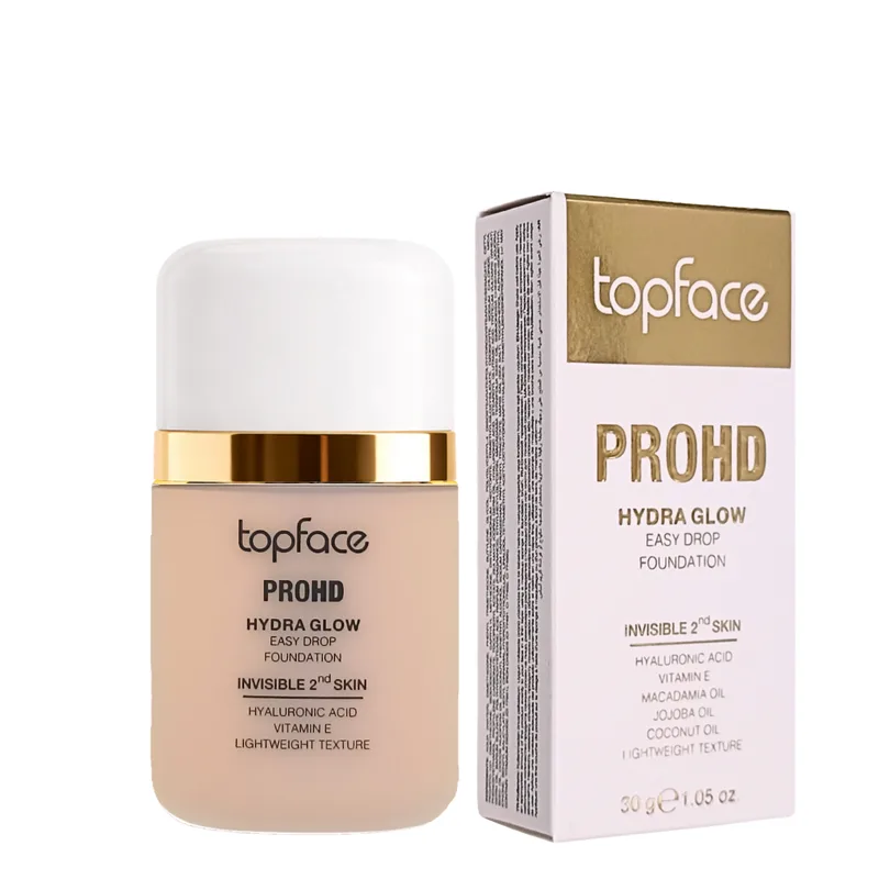 Тональна основа рідка Topface PROHD Hydra Glow Easy DropPT477 07 Warm Amber 07 Warm Amber 30 мл Золотисто-бежевий