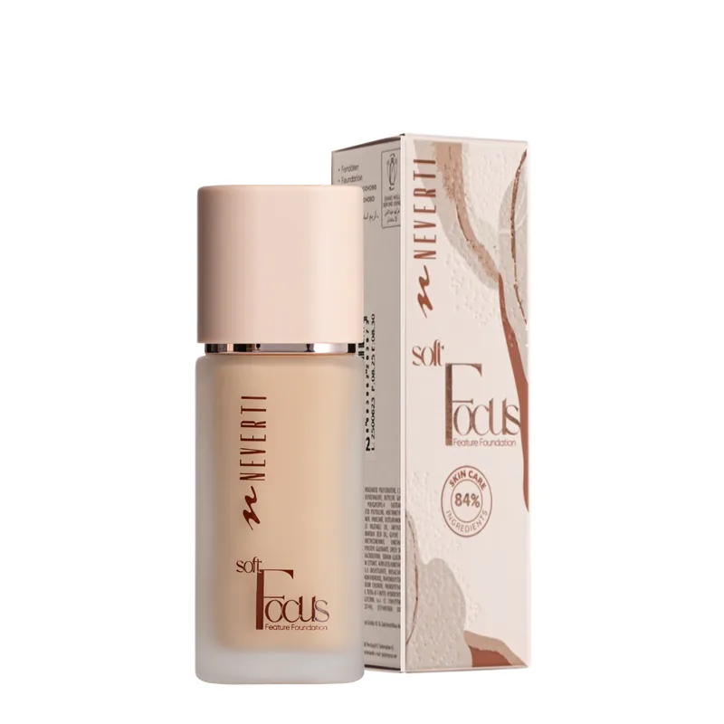 Тональна основа Neverti Soft Focus NP305 003 Soft Nude стійка зволожувальна 32 мл Теплий бежевий