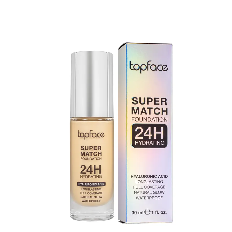Тональний крем topface Super Match 24H Foundation водостійкий PT475 003 True Beige/Бежевий (23940719)