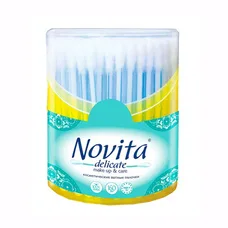 Ватні палички Novita Delicate в круглій банці