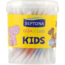 Ватні палички SEPTONA KIDS в круглій банці №100
