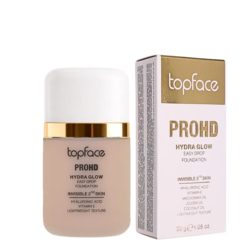 Тональна основа Topface PROHD Hydra Glow Easy Drop 30 мл PT477 06 Golden Dune рідка Оливково-бежевий