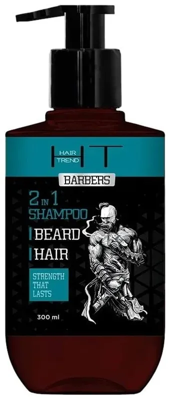 Чоловічий шампунь HAIR TREND 2 в 1 для бороди та волосся 300 мл