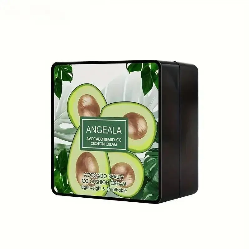 Кушон та пудра 2в1 Avocado Delicate Color Air Cushion для всіх типів шкіри антибактеріальний (opt-103011)