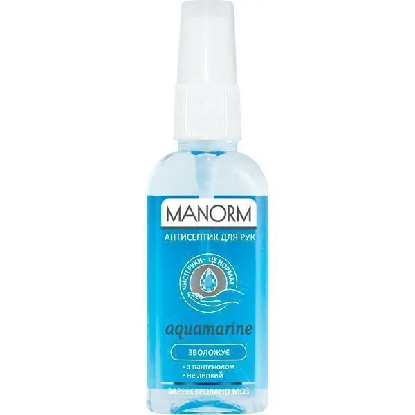 Антисептик для рук Манорм Aquamarine зволожуючий 50 мл