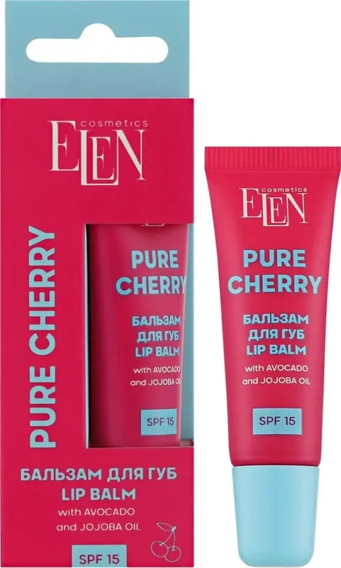 Бальзам для губ ELEN Cosmetics Lip Balm Pure Cherry SPF 15, 10 мл