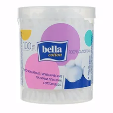 Ватні палички Bella Cotton №100 в круглій упаковці