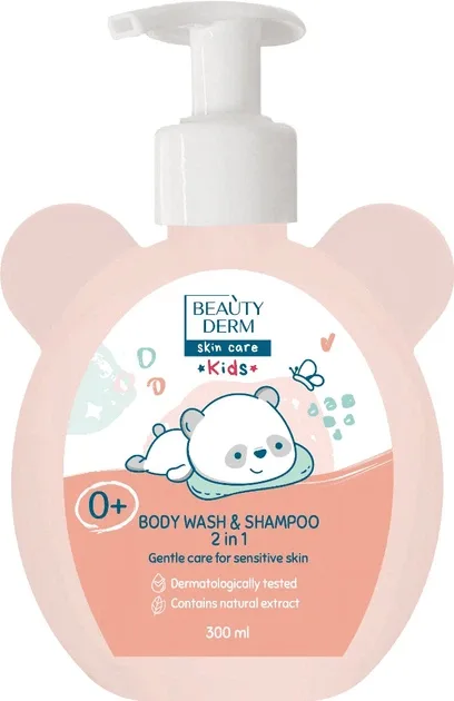Гель-шампунь 2 в 1 Beauty Derm kids для немовлят 300 мл