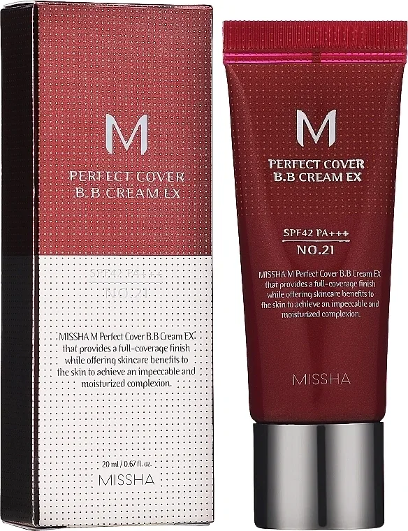 BB-крем для обличчя MISSHA M Perfect Cover BB Cream EX SPF42/PA+++ 23 Natural Beige 20 мл (32123946)