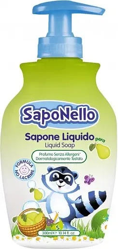 Рідке дитяче мило SapoNello Груша, 300 мл