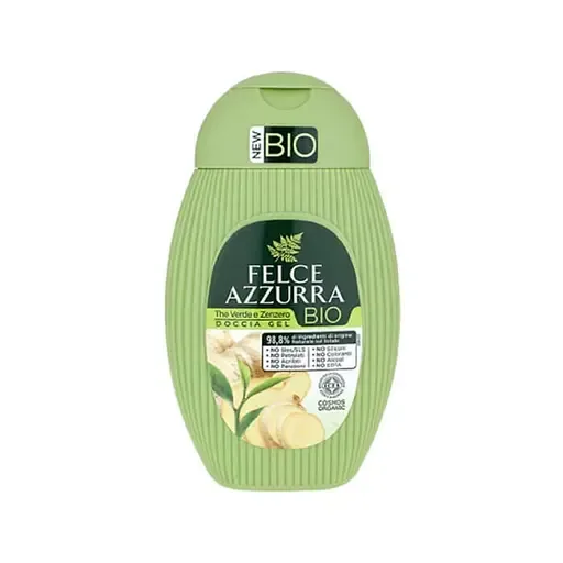 Гель для душу Felce Azzurra BIO Зелений чай та Імбир, 250 мл