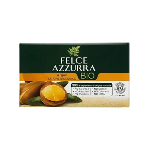 Мило Felce Azzurra BIO з аргановим маслом, 125 г