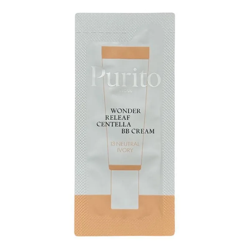 BB-крем для обличчя PURITO Seoul Wonder Releaf Centella BB Cream No13 Neutral Ivory з екстрактом центели пробник 1 мл (32124574)