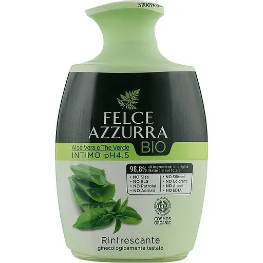 Рідке мило для інтимної гігієни Felce Azzurra BIO Aloe Vera&Green Tea 250 мл