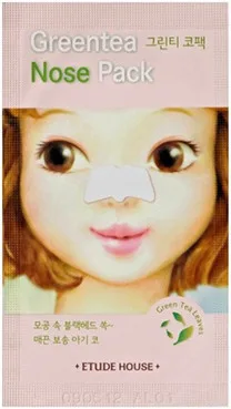 Патч для носа очищуючий, з зеленим чаєм Etude House Green Tea Nose Pack