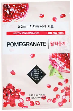 Тканинна маска з гранатом Etude House Therapy Air Mask Pomegranate