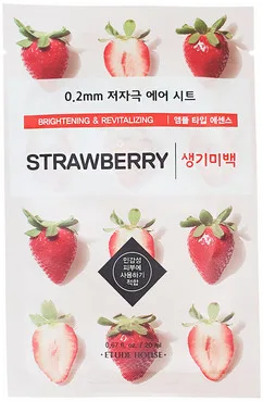 Тканинна маска з полуницею Etude House Therapy Air Mask Strawberry
