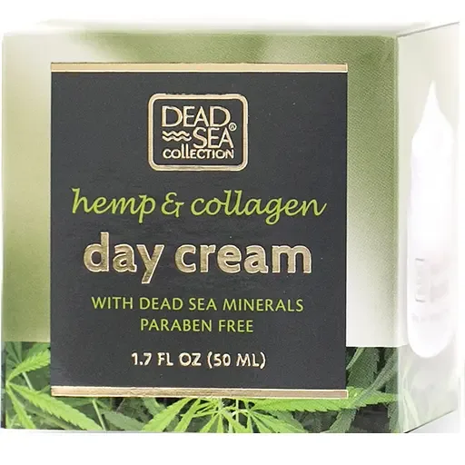 Денний крем Dead Sea Collection з екстрактом коноплі, колагеном та мінералами Мертвого моря, 50 мл