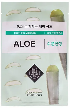 Тканинна маска з алоє Etude House Therapy Air Mask No.Aloe