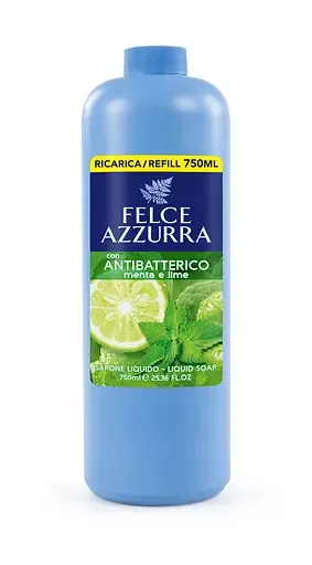 Рідке мило Felce Azzurra Antibacterial Mint&Lime, змінний блок, 750 мл