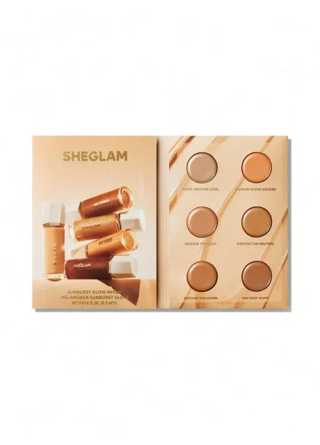 Пробник - Палетка хайлайтерів для обличчя Sunburst Glow Mixer Sample-Medium Sheglam (314769312)