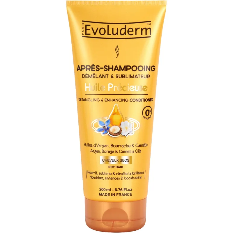 Кондиціонер Evoluderm (Еволюдерм) для сухого волосся зміцнюючий з цінними оліями 200 мл