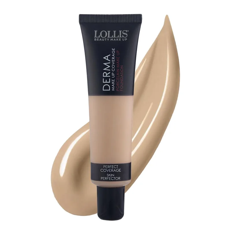 Oснова фарфорова Derma Make Up Coverage т.001, 35мл LOLLIS Coverage Porcelain (334102417)
