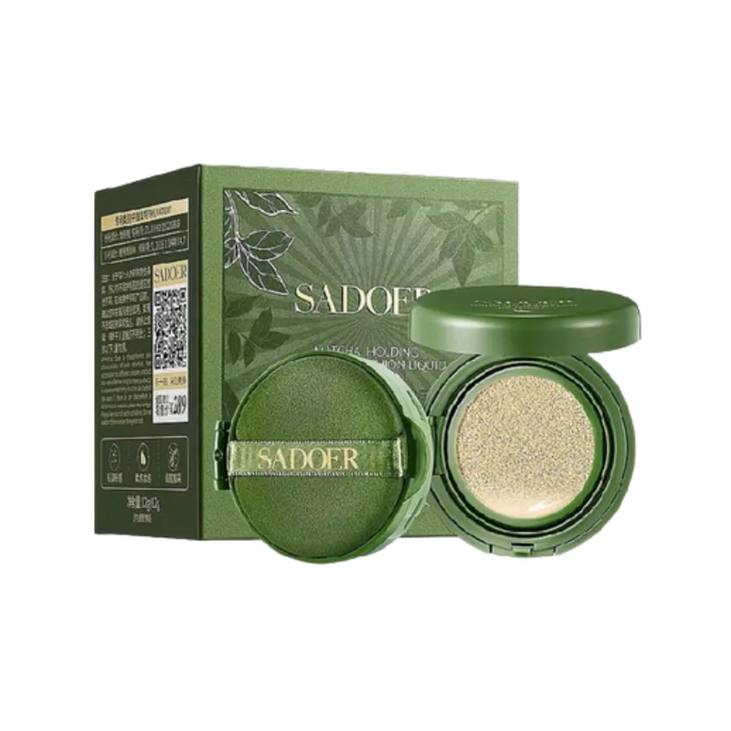 Кушон для обличчя Sadoer Matcha Holding Makeup Air Cushion Liquid Foundation з екстрактом матчі 01-Бежевий світлий 12 мл (28873153)