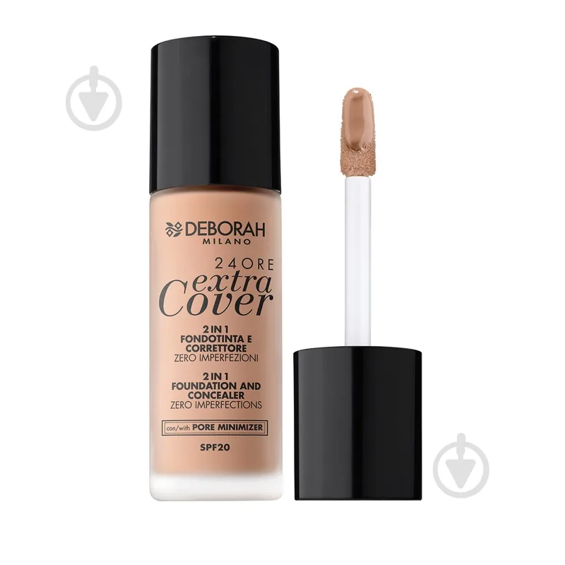 Крем тональний DEBORAH EXTRA COVER 2 в 1 FOUNDATION 04 apricot 30 мл
