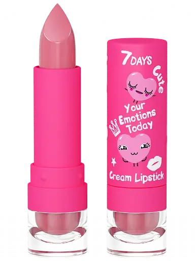 Помада для губ 7 Days Your Emotions Today Cute кремова, відтінок 103 Berry shake, 4г (4630079503865)