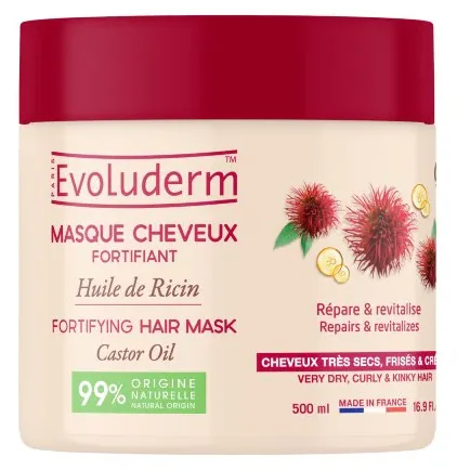 Маска Evoluderm (Еволюдерм) для волосся з рициновою олією 500 мл